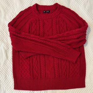 GAP Red Crewneck Sweater